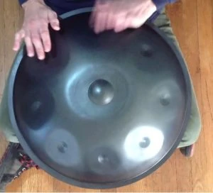 Playing a Tzevaot Hand Pan